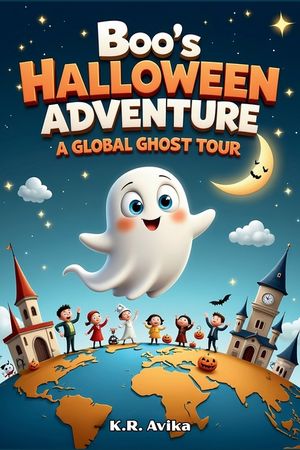 Boo's Halloween Adventure - A Global Ghost Tour: A Fun Picture Book for Kids Ages 3-6 with Extra - Coloring Pages, Silly Jokes, Tongue Twisters, and M image number 0