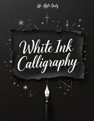 Calligraphy Practice Book for Beginners: Discover the Enchanting World of Calligraphy on Mysterious Black Paper image number 0
