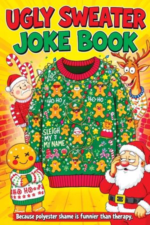 Ugly Sweater Joke Book: Hilarious Christmas Gag Gift Filled with Ridiculous Jokes, Silly Puns and Festive Fun for Adults image number 0