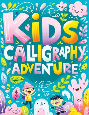 Kids Calligraphy Adventures: Workbook for Young Artists - Mastering the Art of Beautiful Letters and Creative Words image number 0
