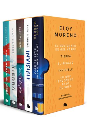 Estuche Eloy Moreno Con: El Bol&iacute;grafo de Gel Verde -Tierra - El Regalo - Invisi Ble - Lo Que Encontrar&eacute; Bajo El Sof&aacute; / Eloy Moreno. Boxed Set image number 0