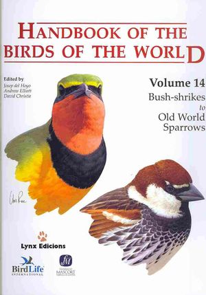 Handbook of the Birds of the World : Bush-Shrikes to Old World Sparrows image number 0