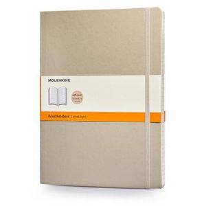 Moleskine Classic Extra Large Ruled Notebook: Khaki Beige image number 0