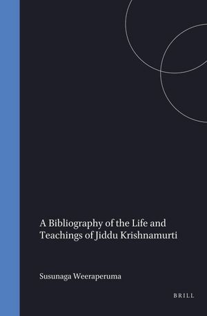 Bibliography of the Life and Teachings of Jiddu Krishnamurti image number 0