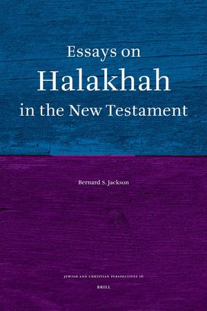 Essays on Halakhah in the New Testament image number 0