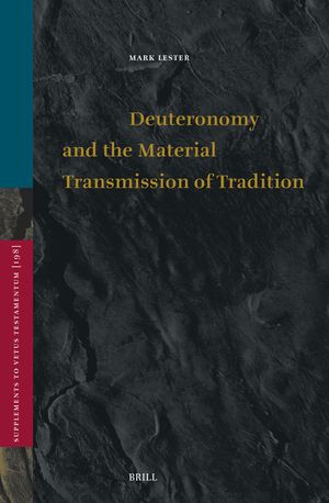 Deuteronomy and the Material Transmission of Tradition image number 0