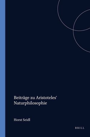 Beitr&auml;ge Zu Aristoteles' Naturphilosophie image number 0