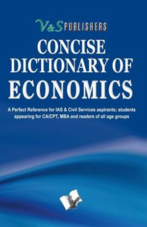 Concise Dictionary of Economics image number 0