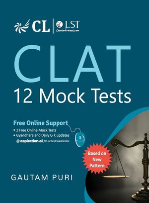 Clat 2020: 12 Mock Tests image number 0