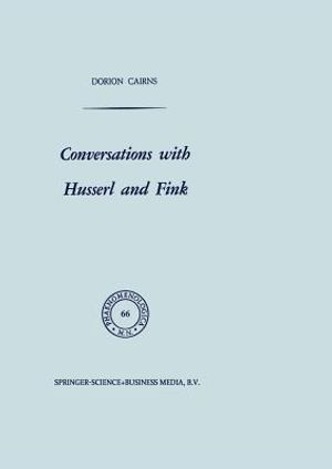 Conversations with Husserl and Fink image number 0