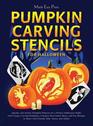 Pumpkin Carving Stencils for Halloween: Spooky and Artistic Pumpkin Patterns for a Perfect Halloween Night with Creepy Carving Templates, Creative Dec image number 0