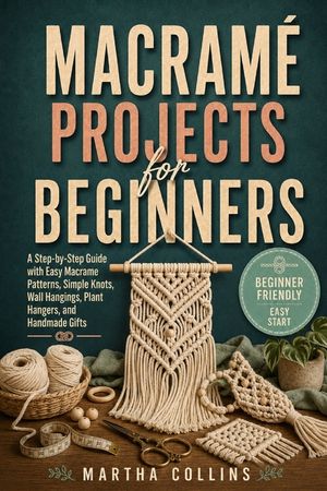 Macram&eacute; Projects for Beginners: A Step-by-Step Guide with Easy Macrame Patterns, Simple Knots, Wall Hangings, Plant Hangers, and Handmade Gifts image number 0