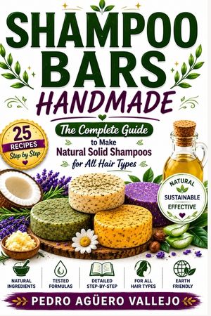 Shampoo Bars Handmade: The Complete Guide to Making Natural Solid Shampoo Bars Recipes image number 0