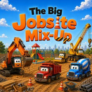 The Big Jobsite Mix-Up: A Fun Construction Storybook for Kids Who Love Trucks, Diggers, and Big Machines image number 0