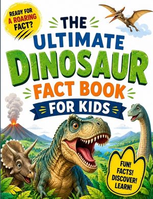 The ultimate dinosaur fact book for kids: 100 Roaring Facts About Dinosaurs, Fossils, Prehistoric Worlds, and Amazing Discoveries image number 0