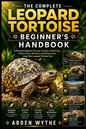 The Complete Leopard Tortoise Beginner's Handbook: A Practical Guide to Housing, Feeding, Health Care, Habitat Setup, Behavior, and Responsible Long-T image number 0