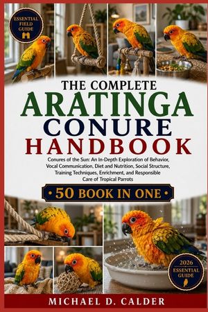 The Complete Aratinga Conure Handbook: Conures of the Sun: An In-Depth Exploration of Behavior, Vocal Communication, Diet and Nutrition, Social Struct image number 0