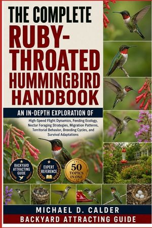 The Complete Ruby-Throated Hummingbird Handbook: An In-Depth Exploration of High-Speed Flight Dynamics, Feeding Ecology, Nectar Foraging Strategies, M image number 0