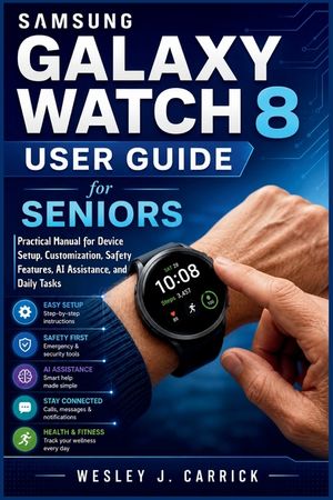 Samsung Galaxy Watch 8 User Guide for Seniors: Practical Manual for Device Setup, Customization, Safety Features, AI Assistance, and Daily Tasks image number 0