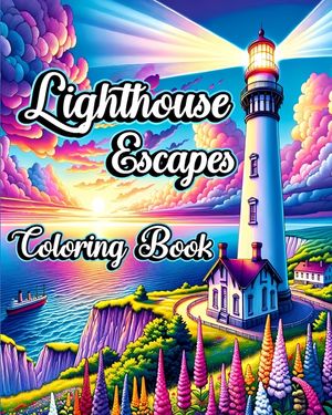 Lighthouse Escapes Coloring Book: Detailed Designs to Stress Relief and Relaxation for Adults image number 0