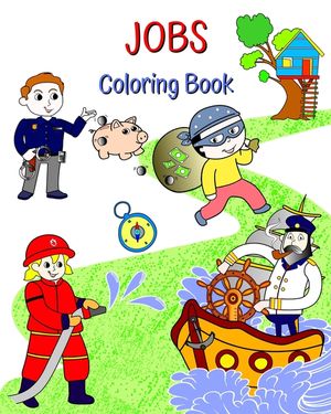 Jobs Coloring Book: Beautiful illustrations of popular professions for children to learn about image number 0