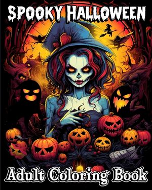 Spooky Halloween: Adult Coloring Book for a Fun and Relaxing Experience image number 0