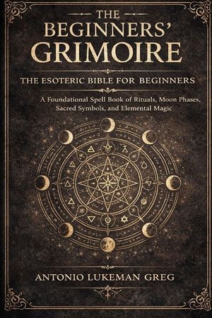 The Beginners' Grimoire: THE ESOTERIC BIBLE FOR BEGINNER: A Foundational Spell book of Rituals, Moon Phases, Sacred Symbols, and Elemental Magic image number 0