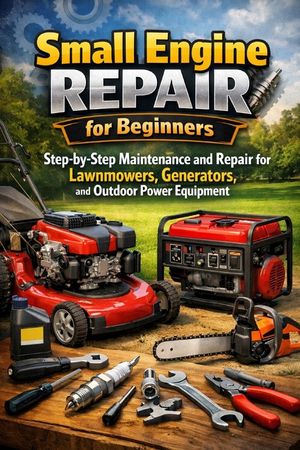 Small Engine Repair for Beginners: Step-by-Step Maintenance and Repair for Lawnmowers, Generators, and Outdoor Power Equipment image number 0