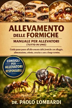 Allevamento delle Formiche - Manuale per Allevatori (Tutto in Uno): Guida passo passo all'allevamento delle formiche con alloggio, alimentazione, colo image number 0