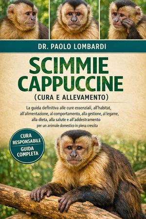 Scimmie Cappuccine (Cura e Allevamento): La guida definitiva alle cure essenziali, all'habitat, all'alimentazione, al comportamento, alla gestione, al image number 0