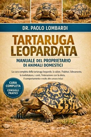 Tartaruga Leopardata Manuale del Proprietario Di Animali Domestici: La cura completa della tartaruga leopardo, la salute, l'habitat, l'allevamento, la image number 0