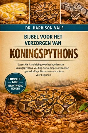 Bijbel Voor Het Verzorgen Van Koningspythons: Essenti&euml;le handleiding voor het houden van koningspythons: voeding, huisvesting, voortplanting, gezondhe image number 0