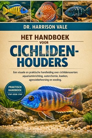 Het Handboek Voor Cichlidenhouders: Een visuele en praktische handleiding over cichlidensoorten: aquariuminrichting, waterchemie, kweken, agressiebehe image number 0