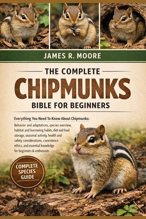 The Complete Chipmunks Bible for Beginners: Everything You Need To Know About Chipmunks: Behavior and adaptations, species overview, habitat and burro image number 0