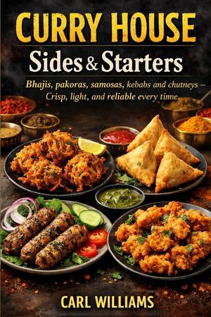 Curry House Sides & Starters: Bhajis, pakoras, samosas, kebabs and chutneys - crisp, light, and reliable every time image number 0