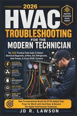 HVAC Troubleshooting for the Modern Technician: The Practical Fieldguide to Master Electrical Diagnostics, Airflow, A2l Refrigerants, Heat Pumps, & Sm image number 0