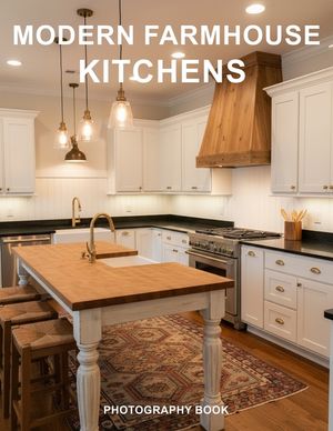Modern Farmhouse Kitchens Photography Book: Timeless Kitchen Design Trends - A Visual Journey Through Rustic Elegance and Contemporary Charm image number 0