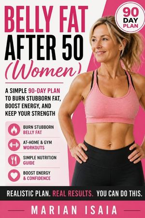 Belly Fat After 50 (Women): A Simple 90-Day Plan to Burn Stubborn Fat, Boost Energy, and Feel Confident Again image number 0
