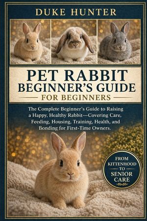 Pet Rabbit Beginner's Guide: The Complete Beginner's Guide to Raising a Happy, Healthy Rabbit-Covering Care, Feeding, Housing, Training, Health, and B image number 0