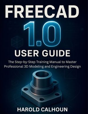 FreeCAD 1.0 User Guide: The Step-by-Step Training Manual to Master Professional 3D Modeling and Engineering Design image number 0