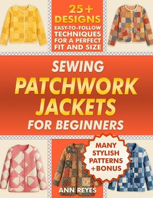 Sewing Patchwork Jackets for Beginners: Turn Leftovers into Beautiful, Wearable Quilted Jackets, Even if You've Never Sewn Before. 25+ Designs, Many S image number 0