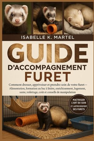 Guide d'Accompagnement Furet: Comment dresser, apprivoiser et prendre soin de votre furet Alimentation, formation au bac &agrave; liti&egrave;re, enrichissement, lo image number 0