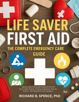 Life Saver First Aid: THE COMPLETE EMERGENCY CARE GUIDE: Step-by-Step, Life-Saving Treatments for CPR, Burns, Heart Attacks, Choking, Anaphylaxis, Sei image number 0