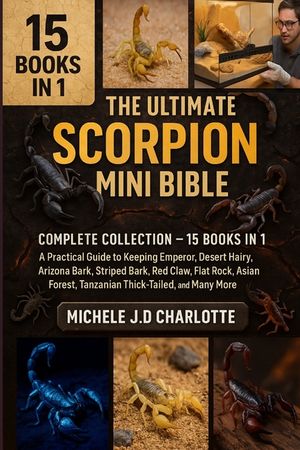 The Ultimate Scorpion Mini Bible: COMPLETE COLLECTION - 15 BOOKS IN 1: A Practical Guide to Keeping Emperor, Desert Hairy, Arizona Bark, Striped Bark, image number 0