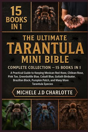 The Ultimate Tarantula Mini Bible: COMPLETE COLLECTION - 15 BOOKS IN 1: A Practical Guide to Keeping Mexican Red-Knee, Chilean Rose, Pink Toe, Greenbo image number 0