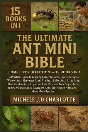 The Ultimate Ant Mini Bible: COMPLETE COLLECTION - 15 BOOKS IN 1: A Practical Guide to Keeping Carpenter Ants, Leafcutter Ants, Weaver Ants, Harvester image number 0