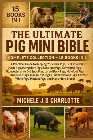 The Ultimate Pig Mini Bible: COMPLETE COLLECTION - 15 BOOKS IN 1: A Practical Guide to Keeping Yorkshire Pigs, Berkshire Pigs, Duroc Pigs, Hampshire P image number 0