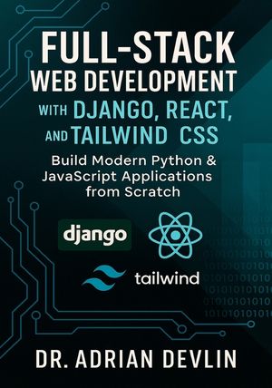 Full-Stack Web Development with Django, React, and Tailwind CSS: Build Modern Python & JavaScript Applications from Scratch image number 0