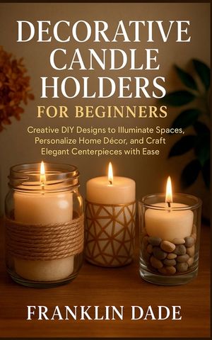 Decorative Candle Holders for Beginners: Creative DIY Designs to Illuminate Spaces, Personalize Home D&eacute;cor, and Craft Elegant Centerpieces with Ease image number 0