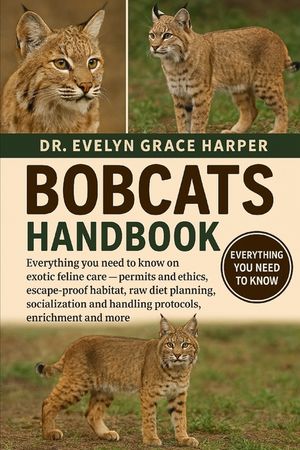 Bobcats Handbook: Everything You Need To Know and Exotic Feline Care - permits and ethics, escape-proof habitat, raw diet planning, socialization and image number 0